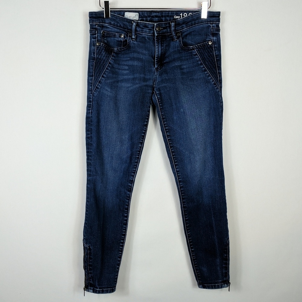 Gap | Always skinny moto jeans 28